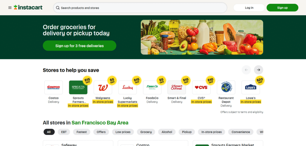 Instacart Best Ai Shopping Apps For iPhone