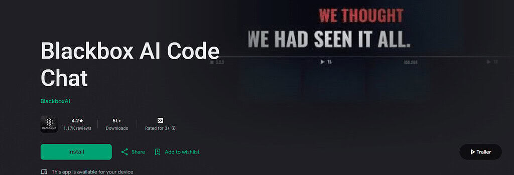 Blackbox AI Best Coding AI Training Apps