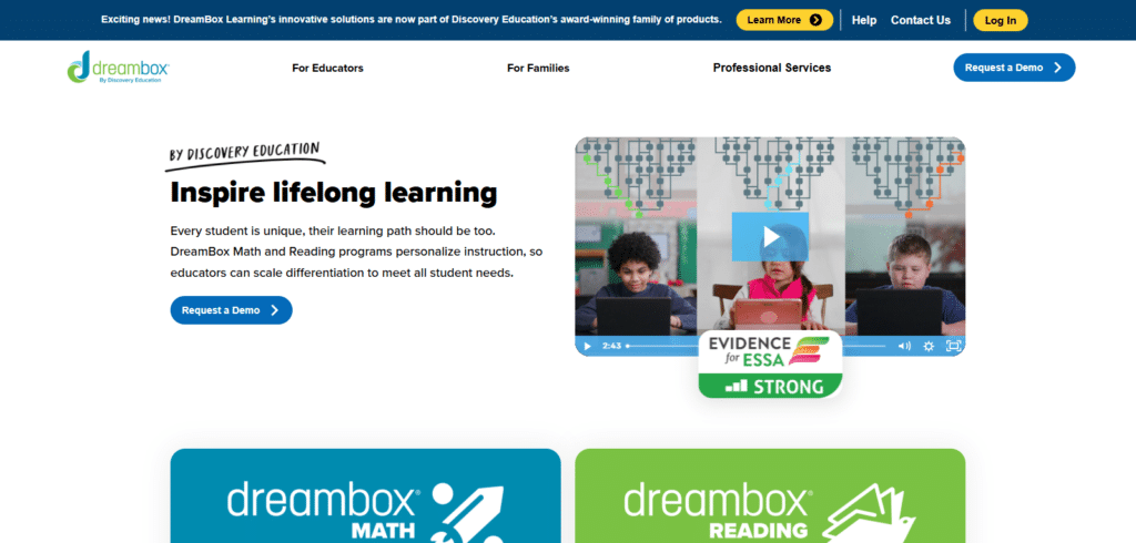 DreamBox Learning Best Ai Education Apps For School