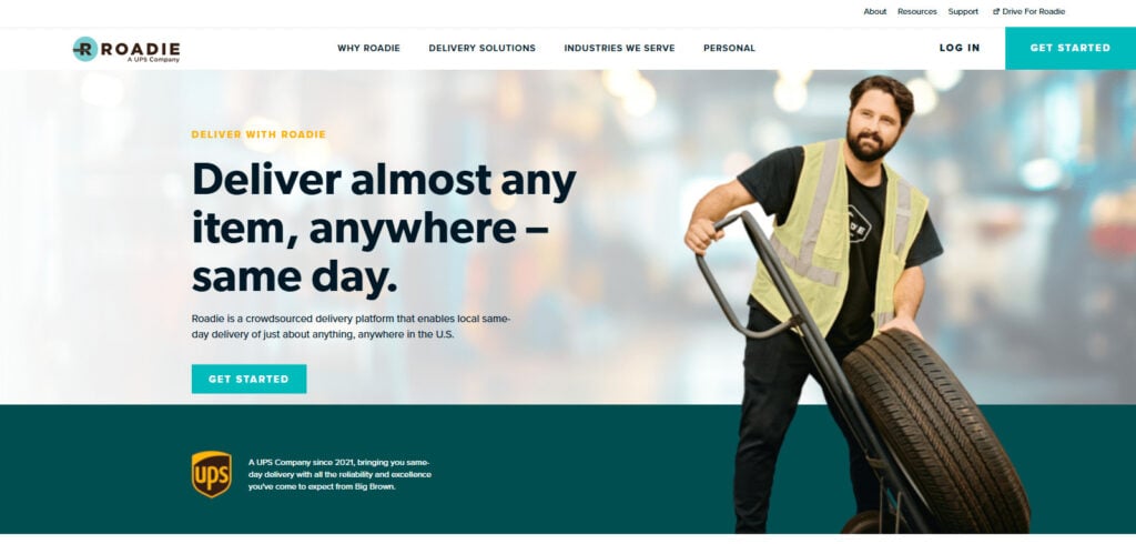 Roadie Best Ai Parcel Delivery Apps