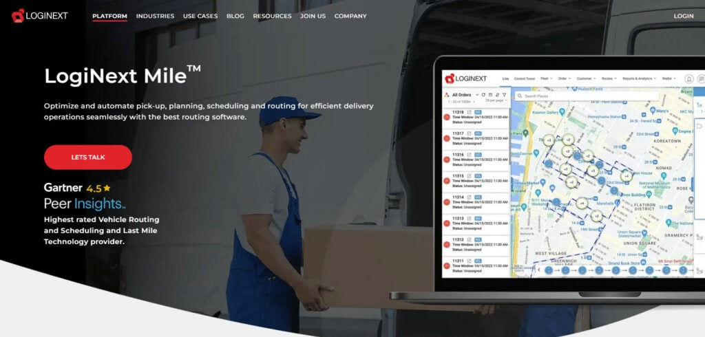 LogiNext Mile Best Ai Parcel Delivery Apps