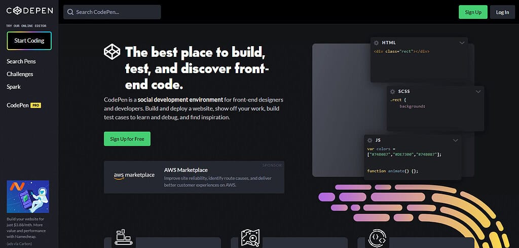 CodePen Best Software For Coding