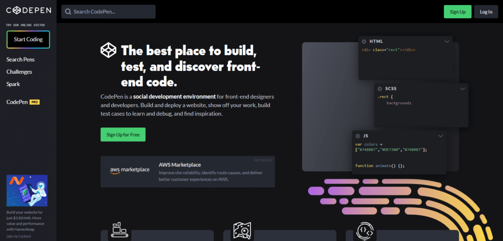 CodePen Best Software For Coding