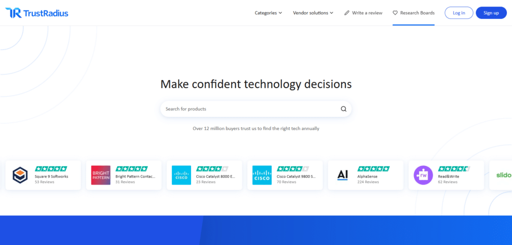 TrustRadius Best Ai Review Platform