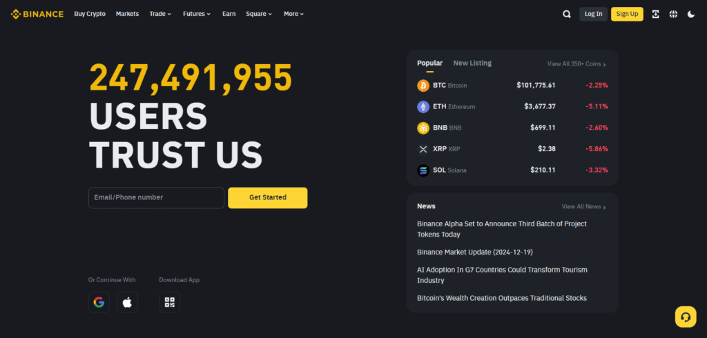 Binance Best Ai Crypto Exchange In 2025