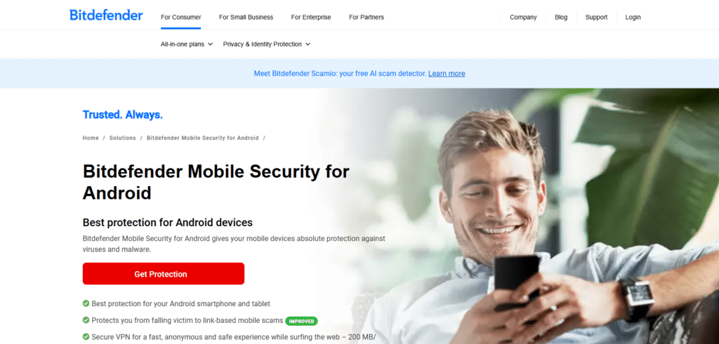 Bitdefender Mobile Security Best AI Antivirus Apps for iPhone