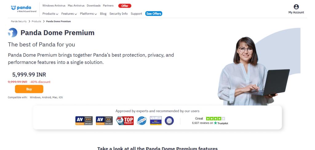Panda Dome Premium Best AI Antivirus Apps for iPhone