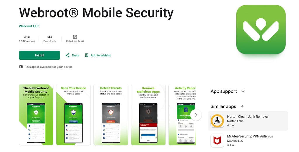 Webroot Mobile Security Best AI Antivirus Apps for iPhone