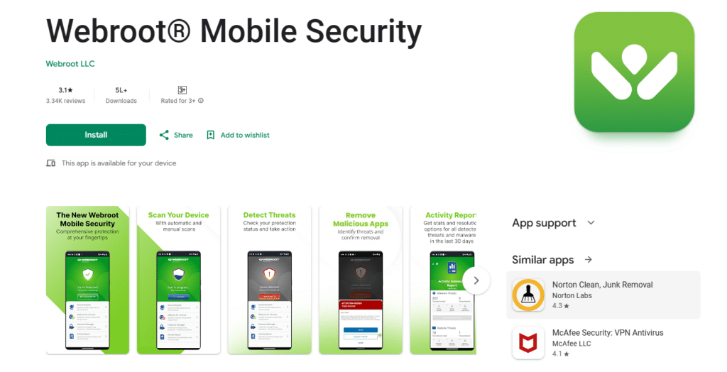 Webroot Mobile Security Best AI Antivirus Apps for iPhone