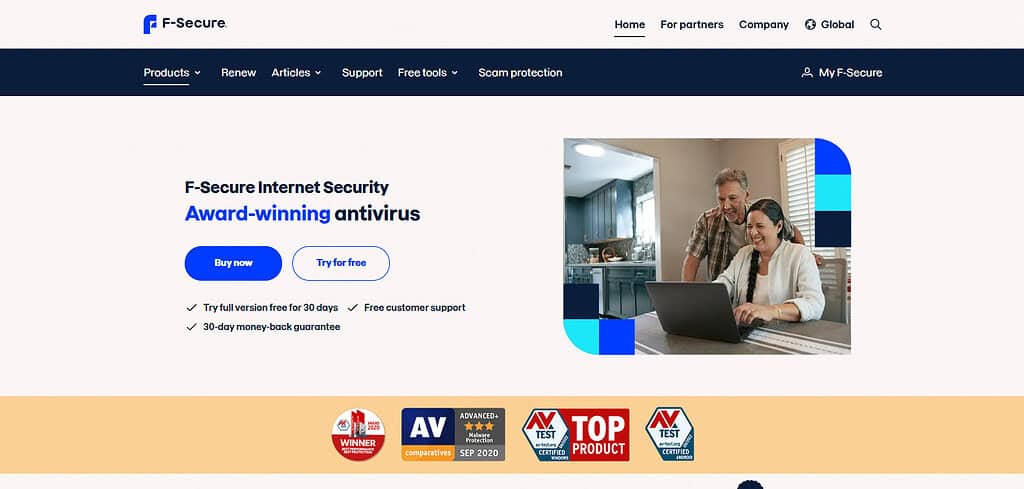 F-Secure SAFE Best AI Antivirus Apps for iPhone