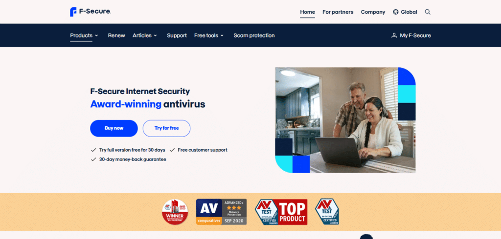 F-Secure SAFE Best AI Antivirus Apps for iPhone