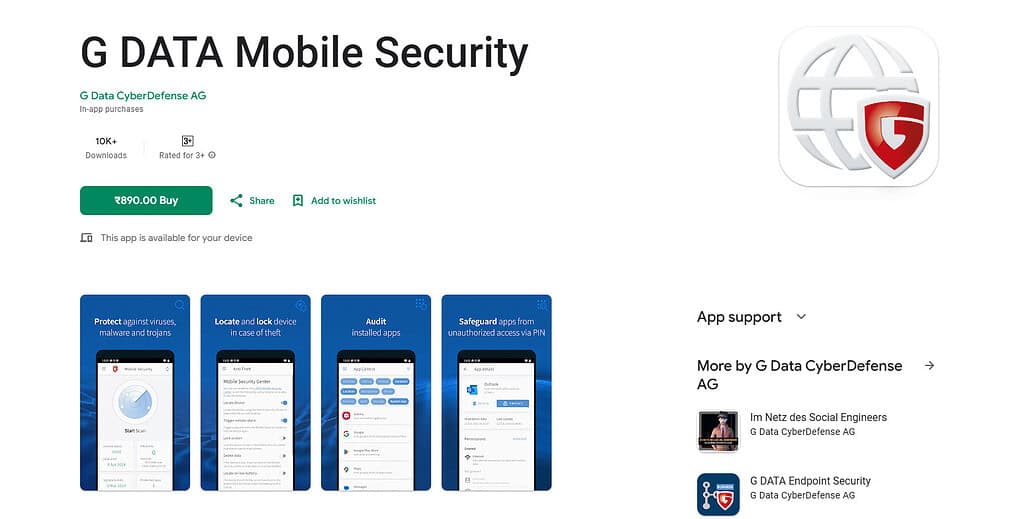 G Data Mobile Security Best AI Antivirus Apps for iPhone