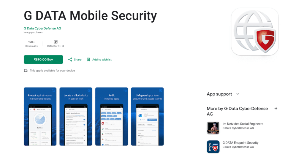 G Data Mobile Security Best AI Antivirus Apps for iPhone