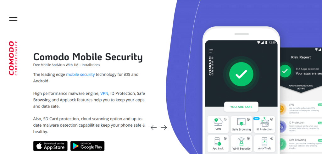 Comodo Mobile Security Best AI Antivirus Apps for iPhone