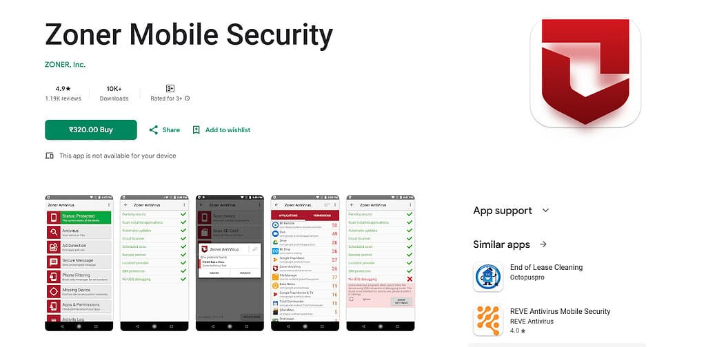 Zoner Mobile Security Best AI Antivirus Apps for iPhone