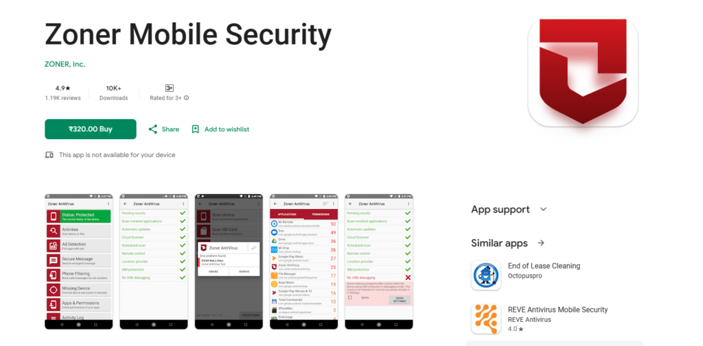 Zoner Mobile Security Best AI Antivirus Apps for iPhone