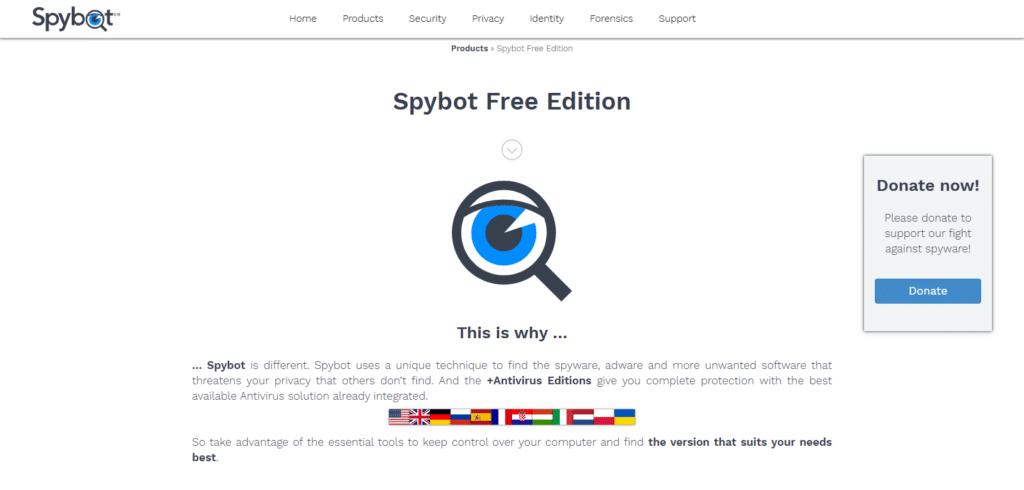 Spybot Search & Destroy Best Software For Clearing Malware
