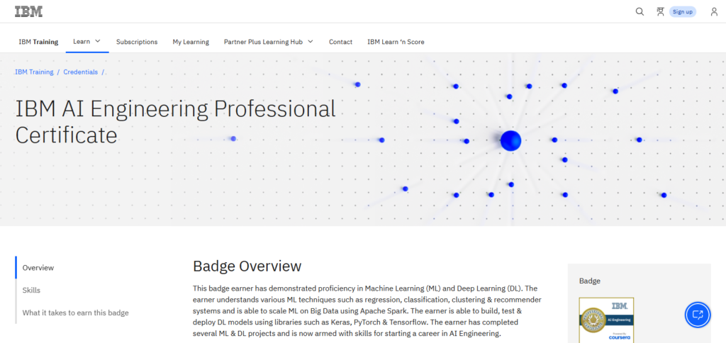 IBM’s AI Engineering Professional Certificate Artificial Intelligence Courses