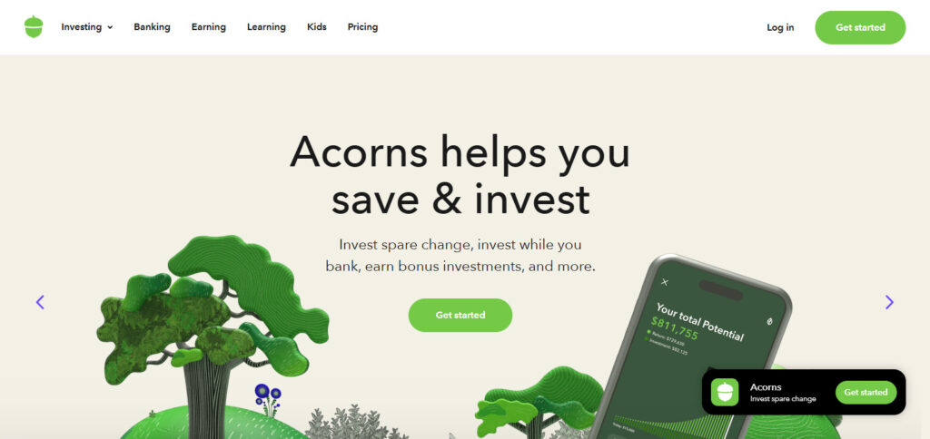 Acorns AI-Powered Personal Finance Apps