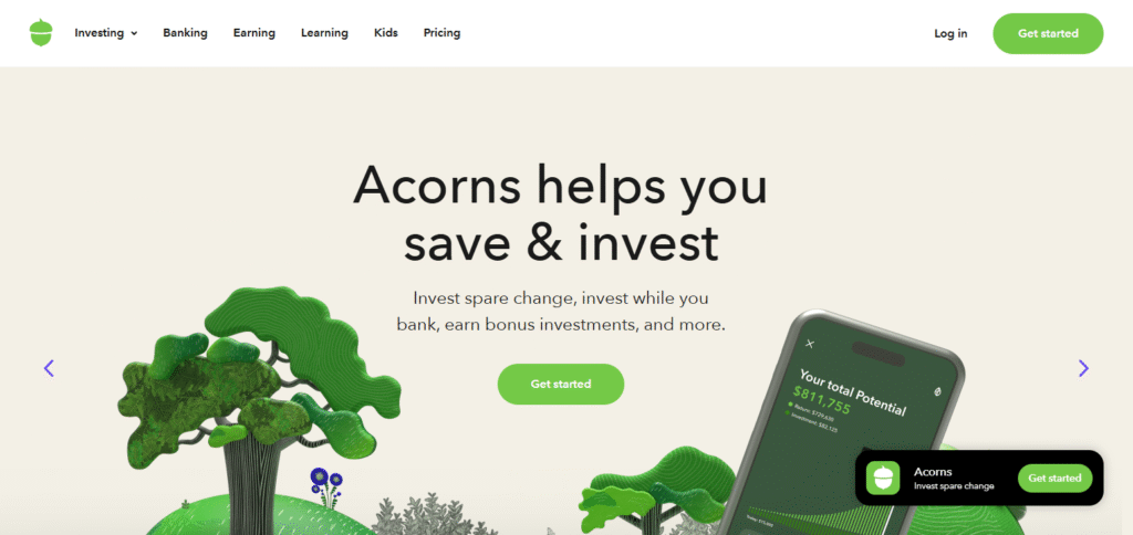 Acorns AI-Powered Personal Finance Apps