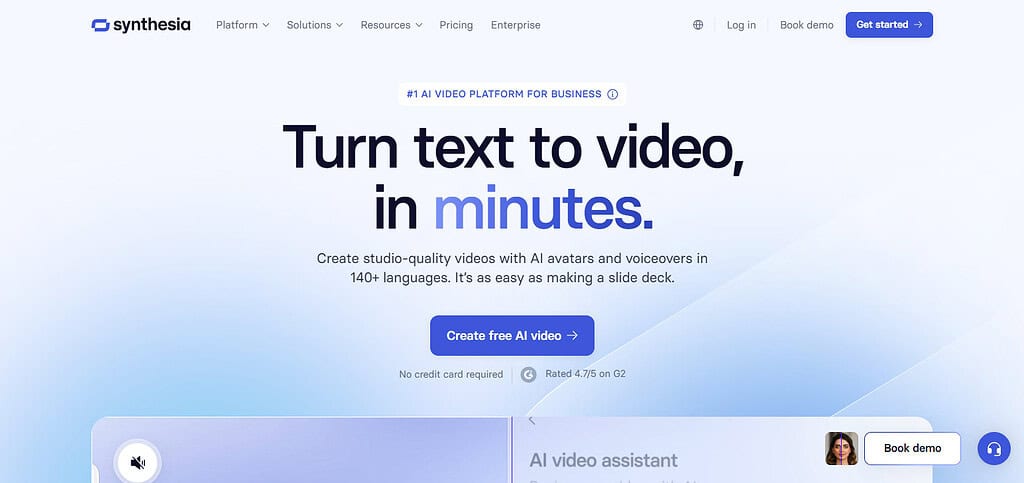 Synthesia AI for Content Creation