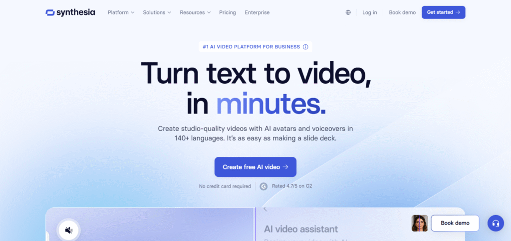 Synthesia AI for Content Creation