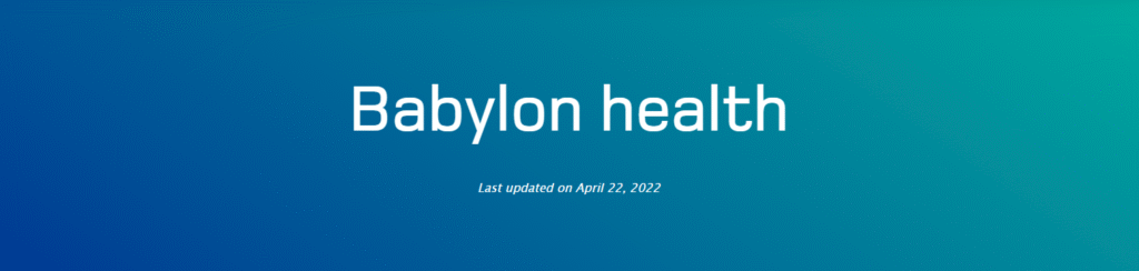 Babylon Health AI-Powered Healthcare Apps for Monitoring Health