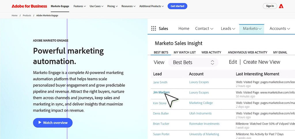 Marketo Engage AI Solutions for Automating Digital Marketing