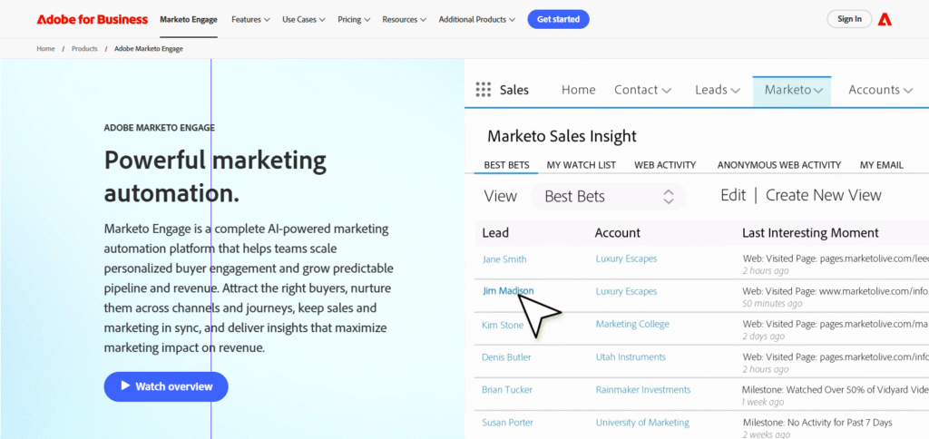 Marketo Engage AI Solutions for Automating Digital Marketing