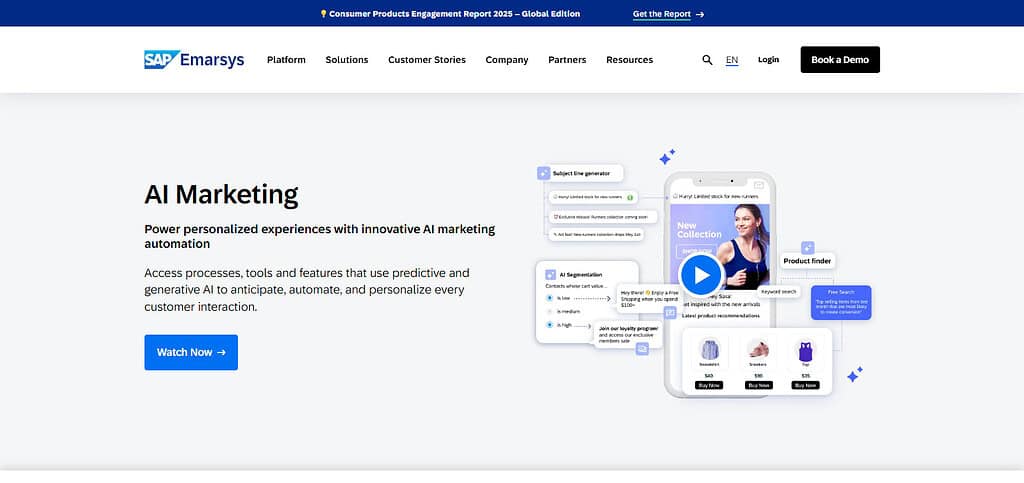 Emarsys AI Solutions for Automating Digital Marketing