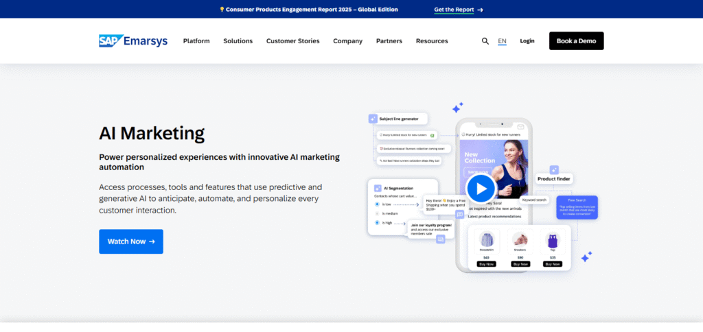 Emarsys AI Solutions for Automating Digital Marketing