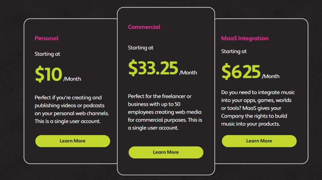 Pricing