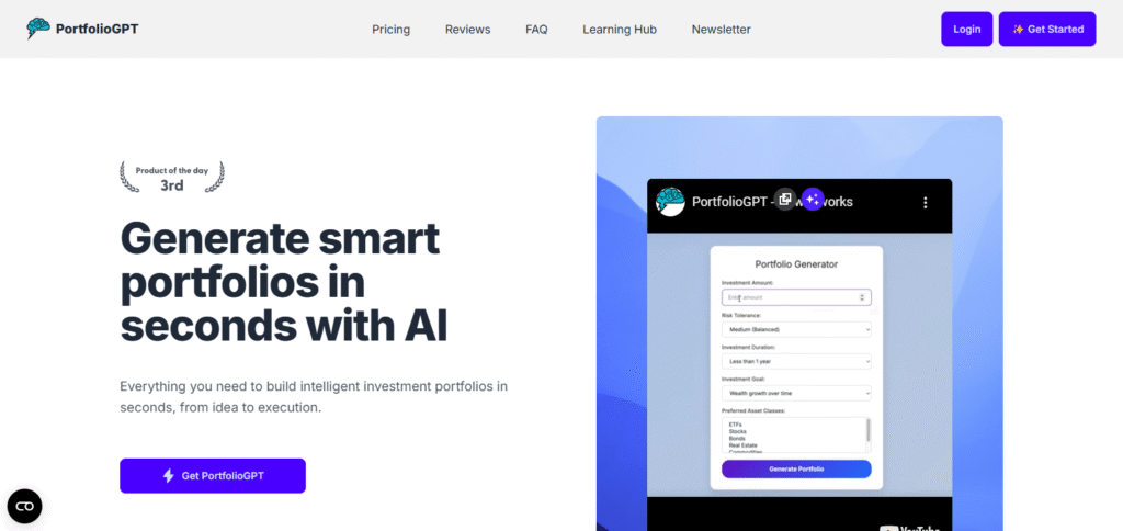 What Is PortfolioGPT AI ?