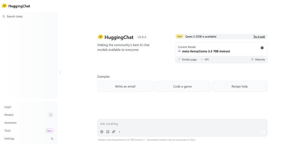 HuggingChat