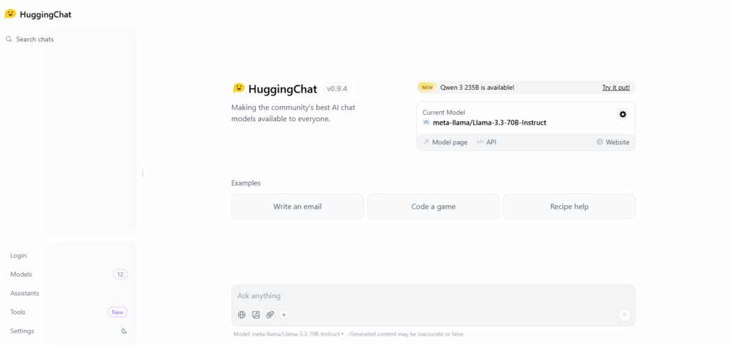 HuggingChat