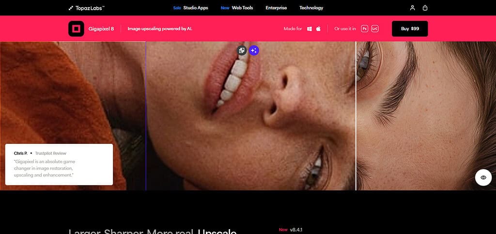Topaz Labs Gigapixel AI