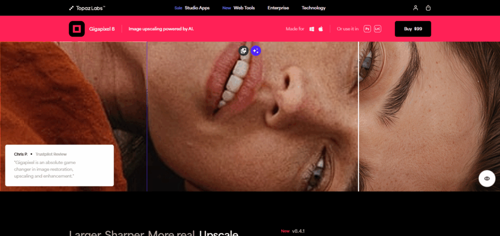 Topaz Labs Gigapixel AI