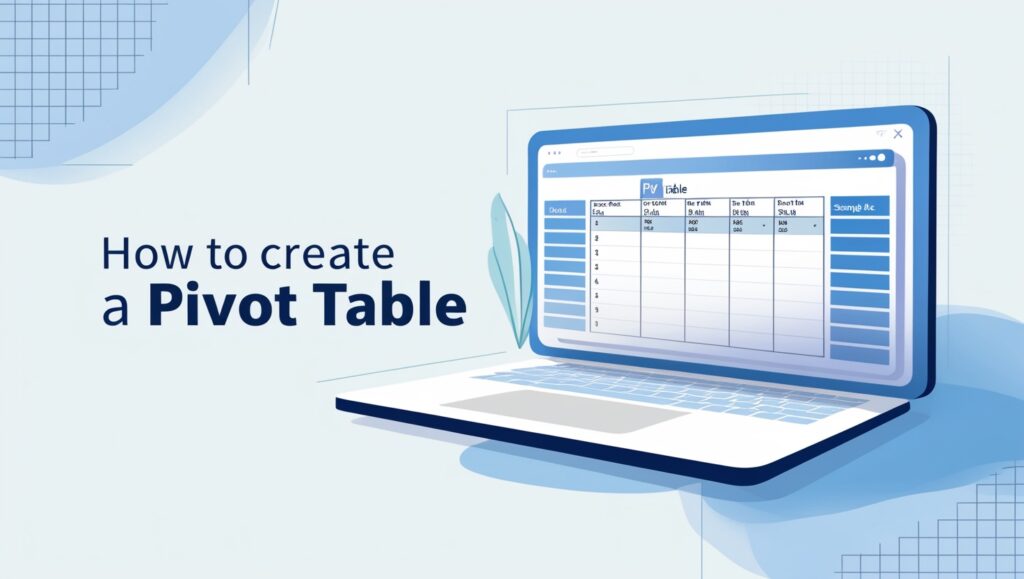 How To Create a Pivot Table steps by steps