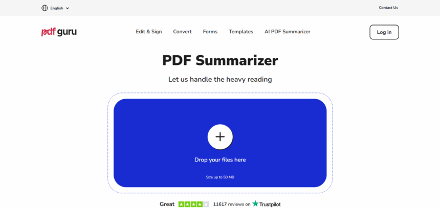 AI PDF Summarizer by PDF Guru – Quick & Accurate PDF Summaries