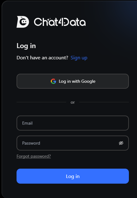 Sign Up for an Account