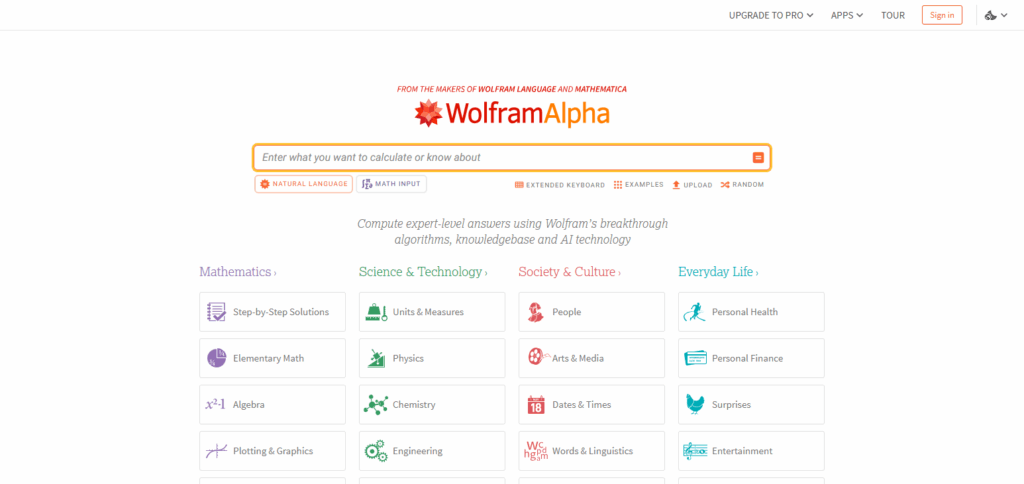 Wolfram Alpha
