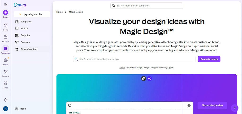 Canva Magic Design