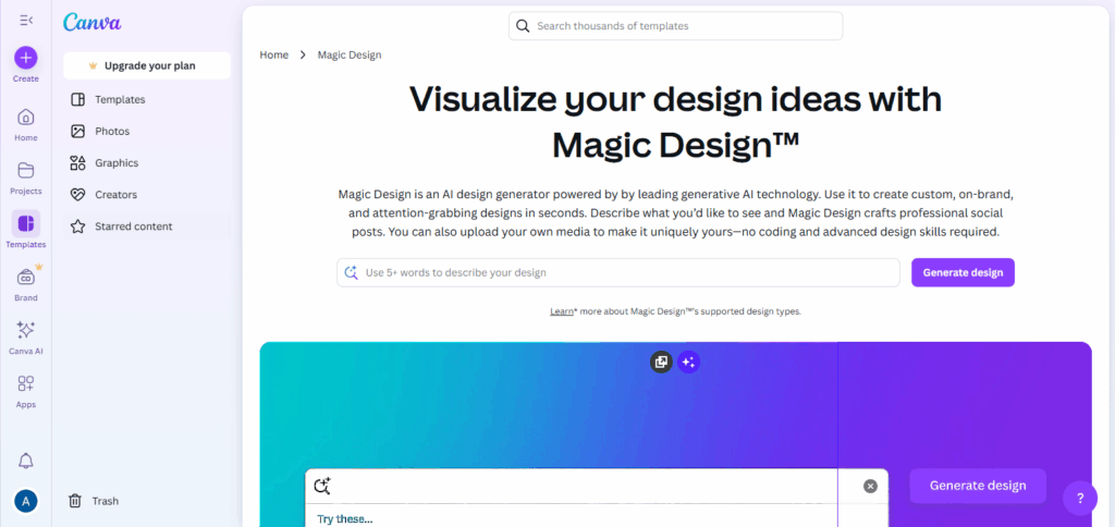 Canva Magic Design