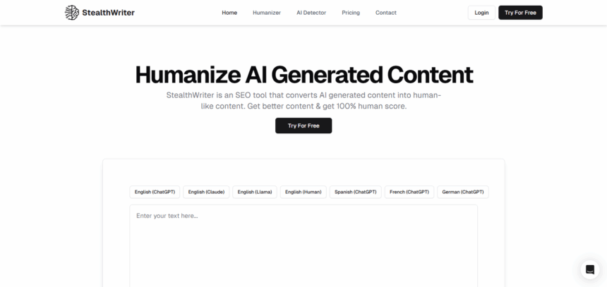 Stealth Writer AI – Effortless, High-Quality AI Writing Tool