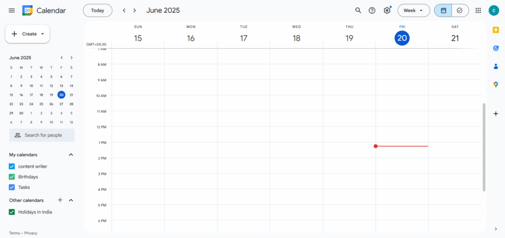 Step 1: Go to Google Calendar