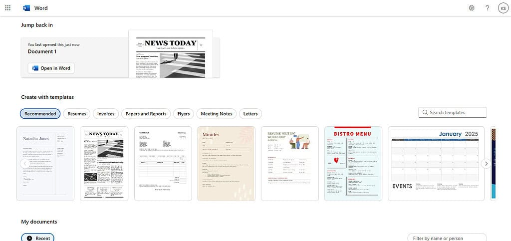 Word document
