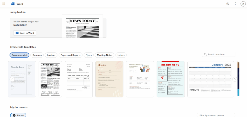 Word document