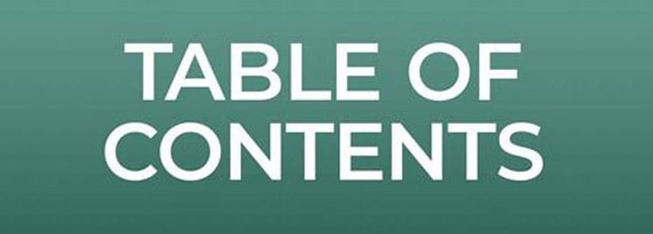 What is Table of Contents?