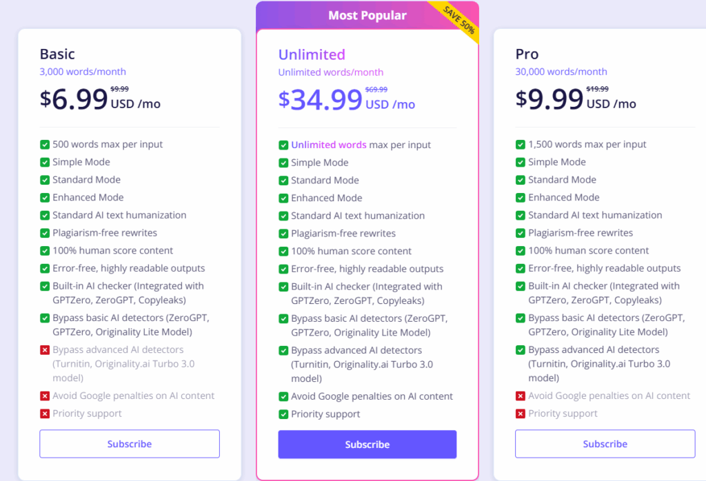 Plans & Pricing