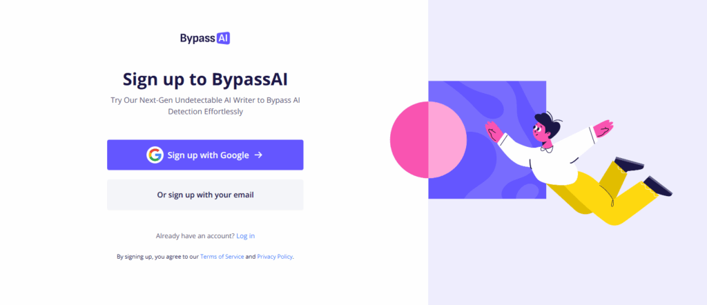 Access the Sign-Up Page